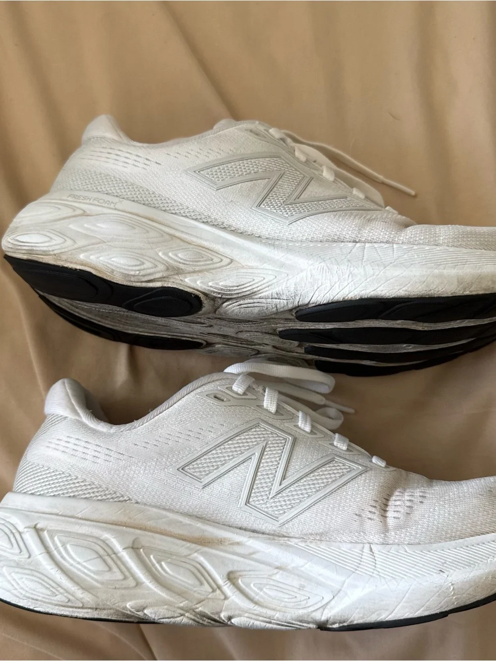 New Balance Women's White Athletic Running Sneakers